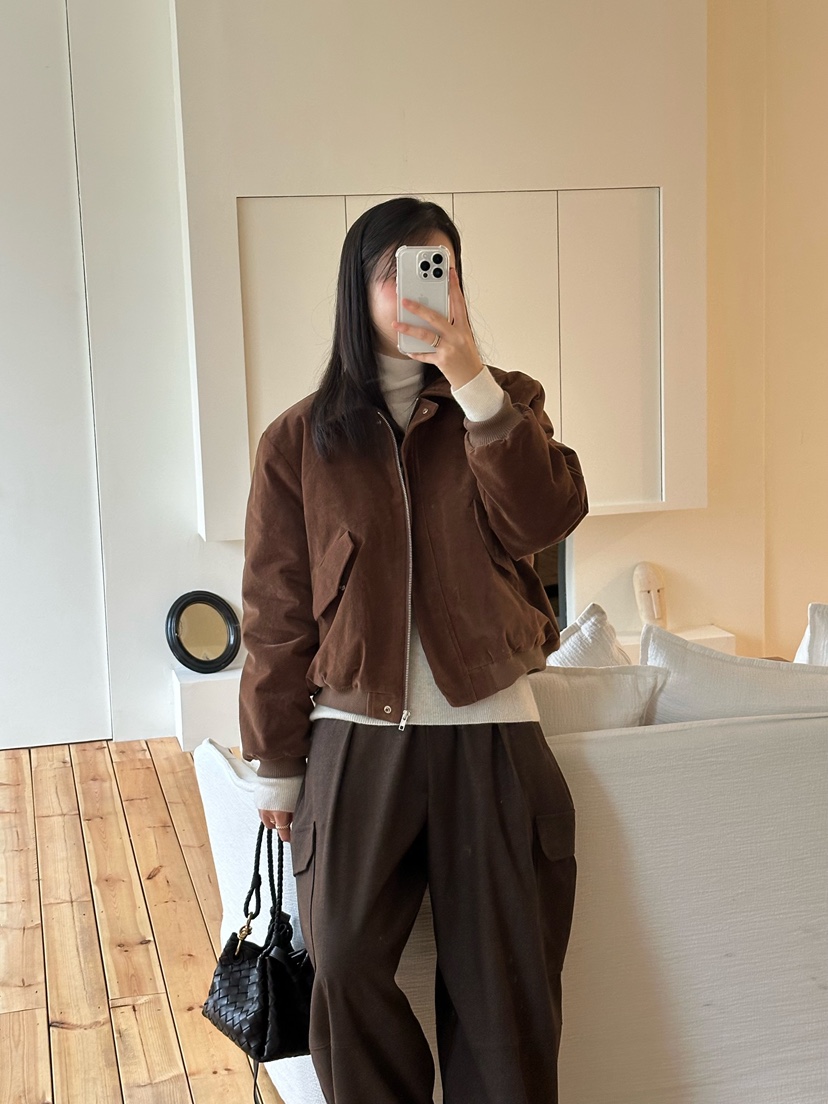LE VASE東大門㊣實拍女裝新品推薦真品休閑人氣25秋冬夾克LE VASE夾克圖色1