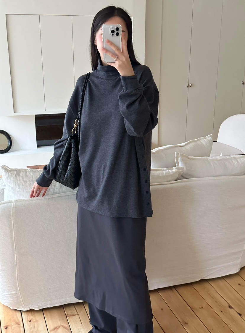 LE VASE東大門㊣直郵女裝新品職業熱賣真品時尚25秋冬長袖T恤LE VASE長袖T恤