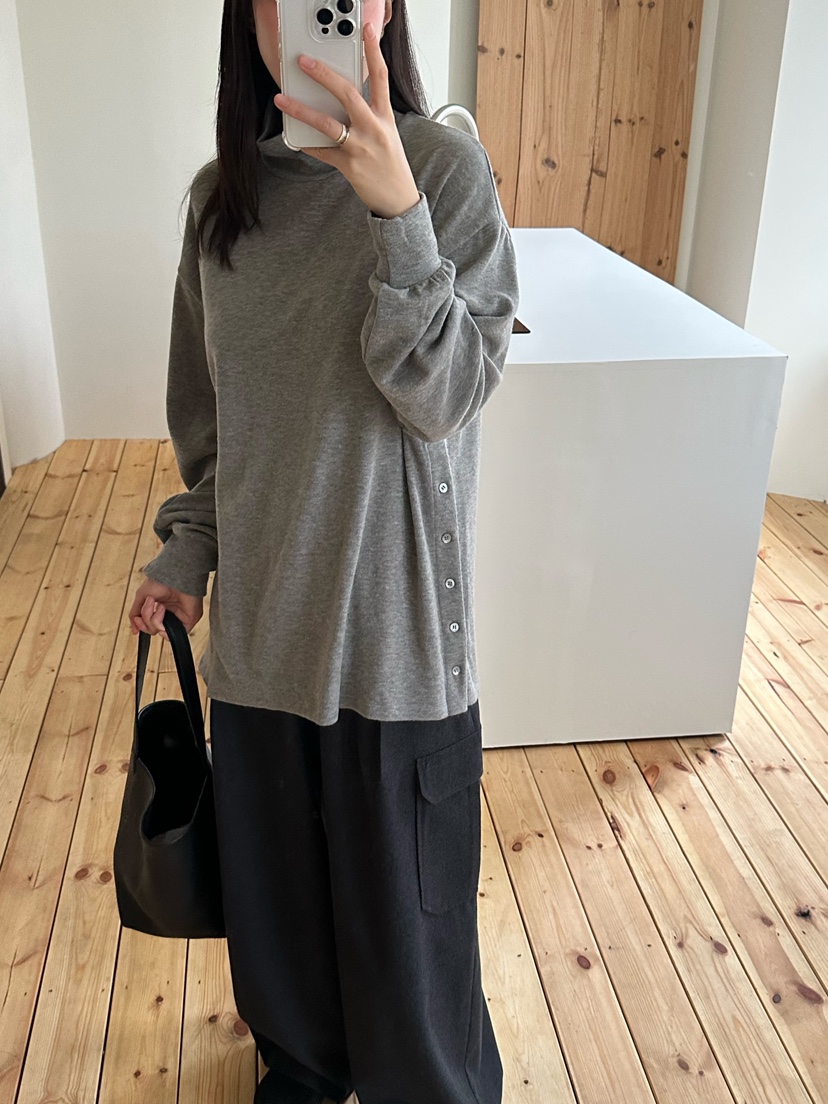 LE VASE東大門㊣直郵女裝新品職業熱賣真品時尚25秋冬長袖T恤LE VASE長袖T恤