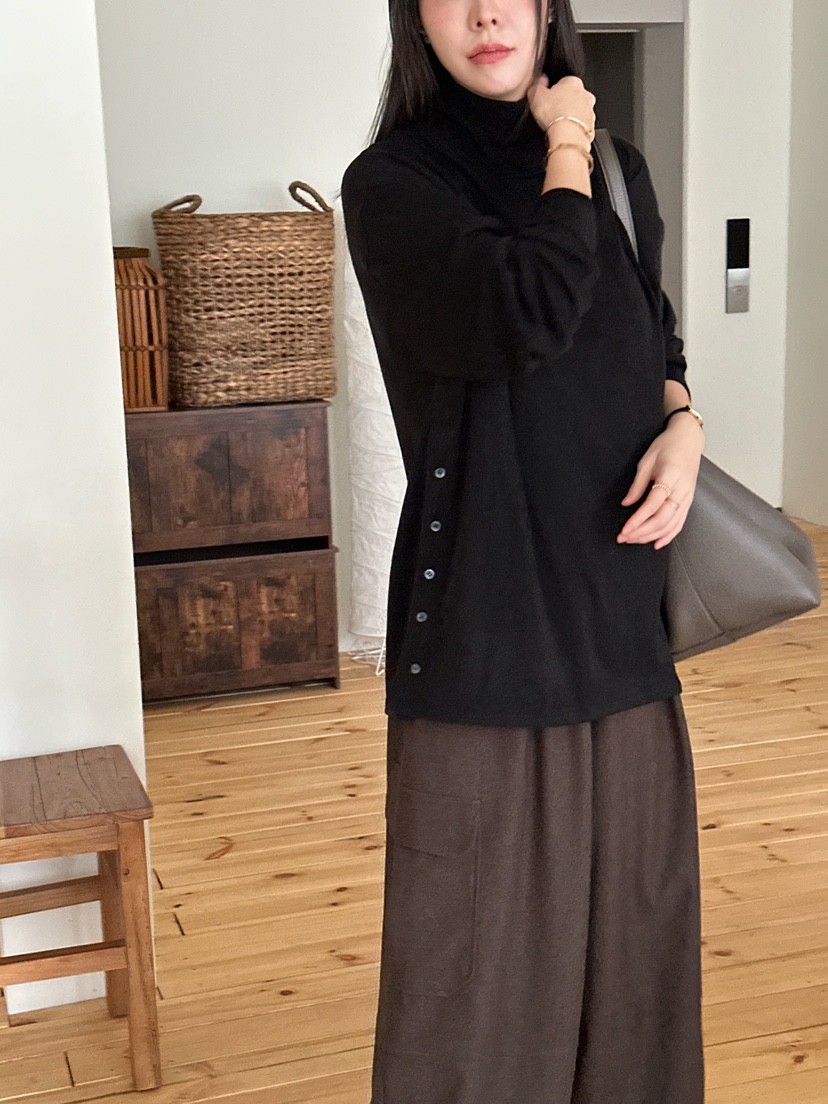 LE VASE東大門㊣直郵女裝新品職業熱賣真品時尚25秋冬長袖T恤LE VASE長袖T恤