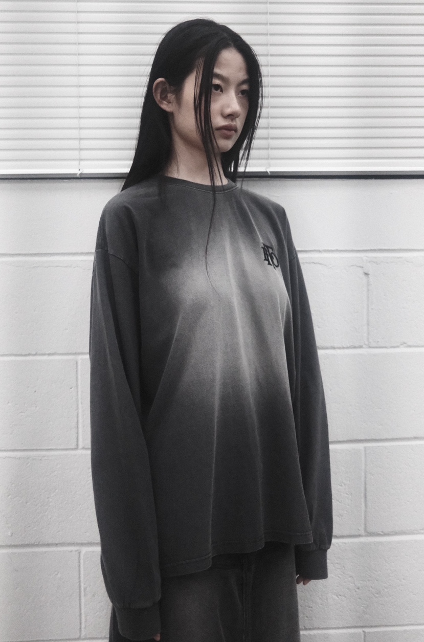 FIFO韓國直郵㊣女士新款熱賣人氣職業25秋冬推薦長袖T恤刺繡FIFO長袖T恤