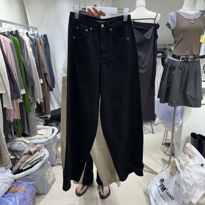 OWNS韓國代購㊣女裝新品職業25秋冬休閑真品人氣時尚休閑褲OWNS休閑褲圖色2