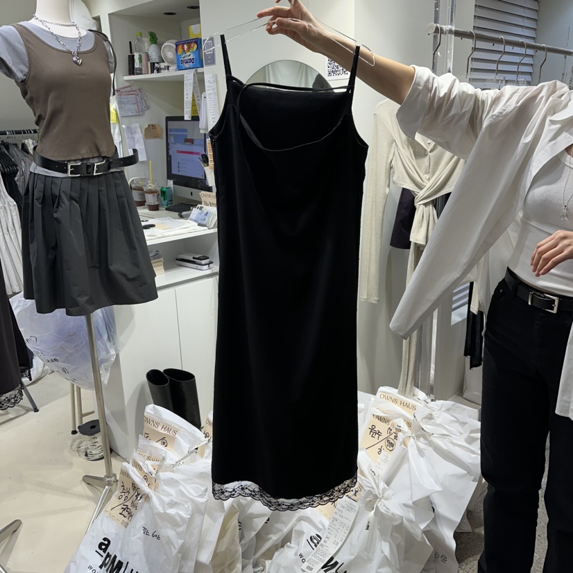 OWNS韓國直郵㊣女士新款休閑人氣職業熱賣25秋冬連衣裙不含內搭OWNS連衣裙