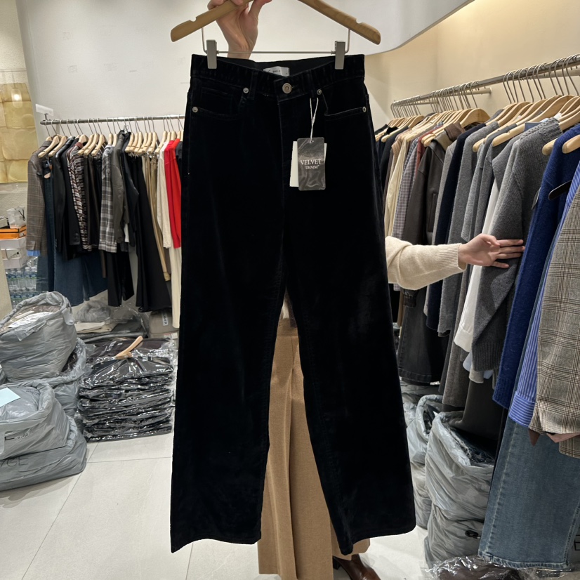 BLUEI-D韓國直郵㊣女裝新品人氣25秋冬時尚休閑職業牛仔褲Blue i-d牛仔褲圖色1