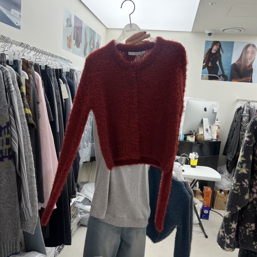 SOLD OUT東大門㊣代購女裝新款人氣真品休閑針織衫羊毛開衫SOLD OUT針織衫圖色1