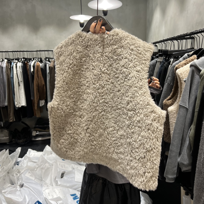 TUG韓國直郵㊣女裝新品真品推薦休閑25秋冬熱賣時尚馬甲羊毛TUG馬甲