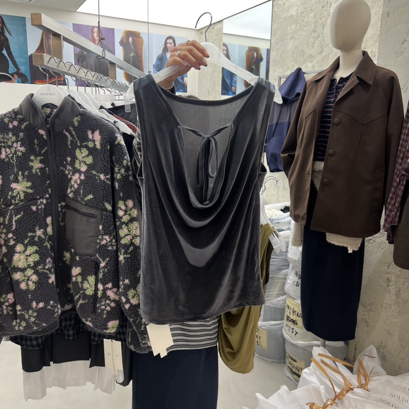 SOLD OUT東大門㊣實拍女裝新品休閑25秋冬職業真品吊帶背心SOLD OUT吊帶/背心