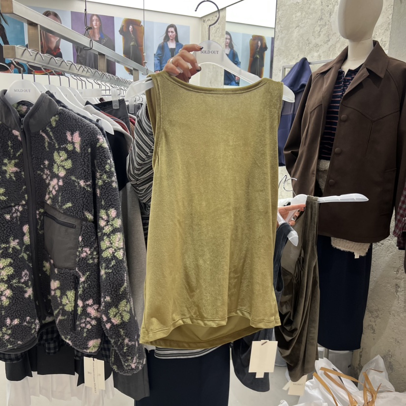 SOLD OUT東大門㊣實拍女裝新品休閑25秋冬職業真品吊帶背心SOLD OUT吊帶/背心圖色4