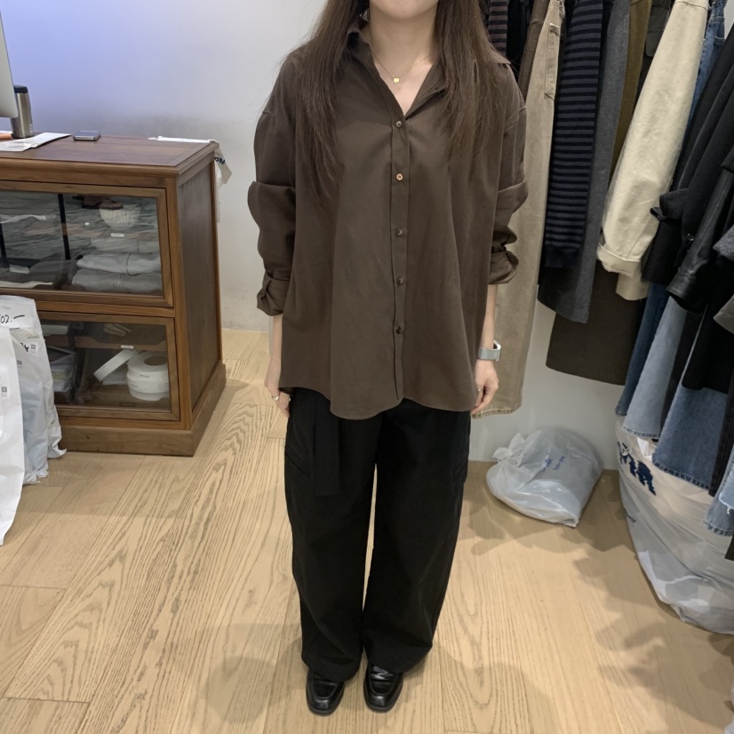 OURIN東大門㊣實拍女裝新款人氣時尚熱賣25秋冬職業襯衫蕾絲衫OURIN襯衫/蕾絲衫圖色3