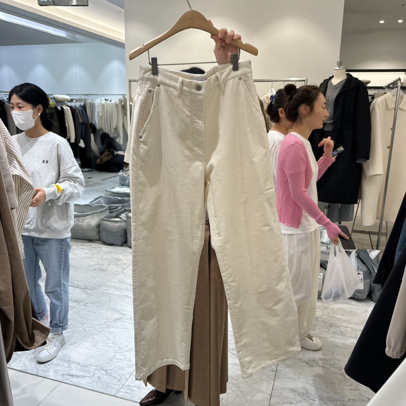 BLUEI-D東大門㊣實拍女裝新款職業時尚真品休閑褲不含腰帶Blue i-d休閑褲圖色1