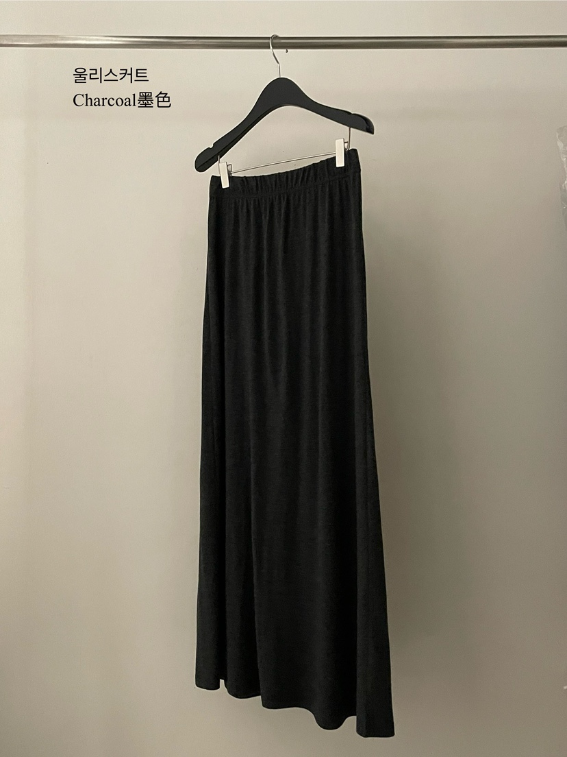 FLAT GARDEN/LA MUETTE/JAMIESTONE韓國直郵㊣女士新品休閑長裙羊毛FLAT GARDEN/LA MUETTE/JAMIESTONE長裙圖色2