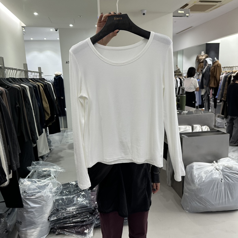 DIARRA韓國代購㊣女裝新品熱賣25秋冬時尚人氣推薦職業長袖T恤DIARRA長袖T恤圖色1