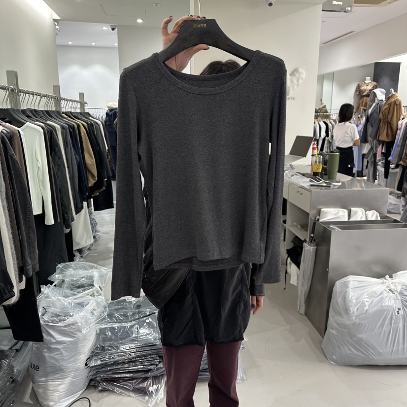 DIARRA韓國代購㊣女裝新品熱賣25秋冬時尚人氣推薦職業長袖T恤DIARRA長袖T恤圖色3