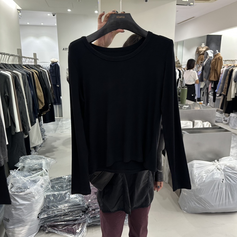 DIARRA韓國代購㊣女裝新品熱賣25秋冬時尚人氣推薦職業長袖T恤DIARRA長袖T恤圖色4