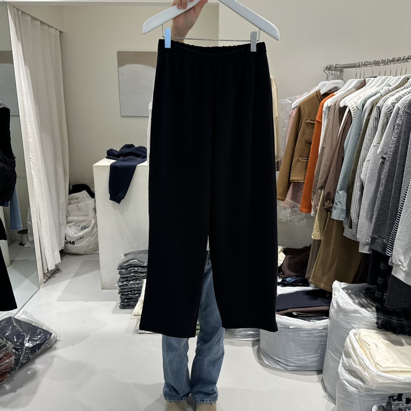LORING RE I東大門㊣直郵女士新品真品熱賣休閑25秋冬休閑褲LORING RE-I/BARE休閑褲圖色3黑色
