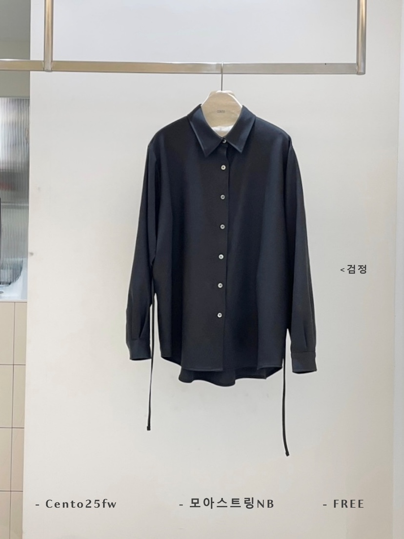 CENTO東大門㊣直郵女士新款時尚推薦真品休閑職業襯衫蕾絲衫CENTO襯衫/蕾絲衫圖色3黑色