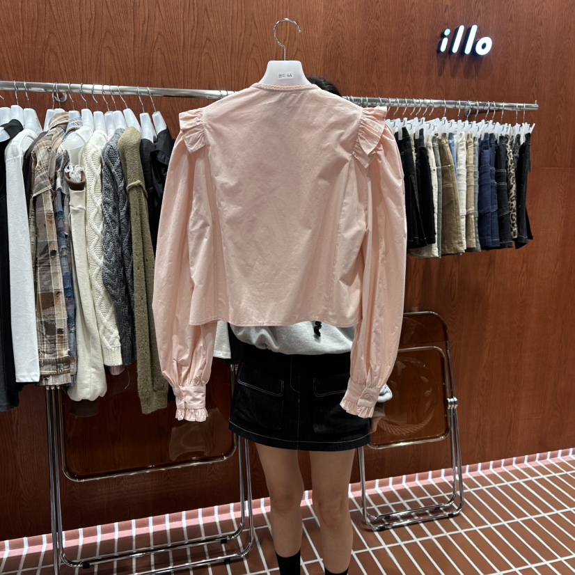 ILLO東大門㊣代購女士新品時尚人氣熱賣真品推薦襯衫蕾絲衫ILLO襯衫/蕾絲衫