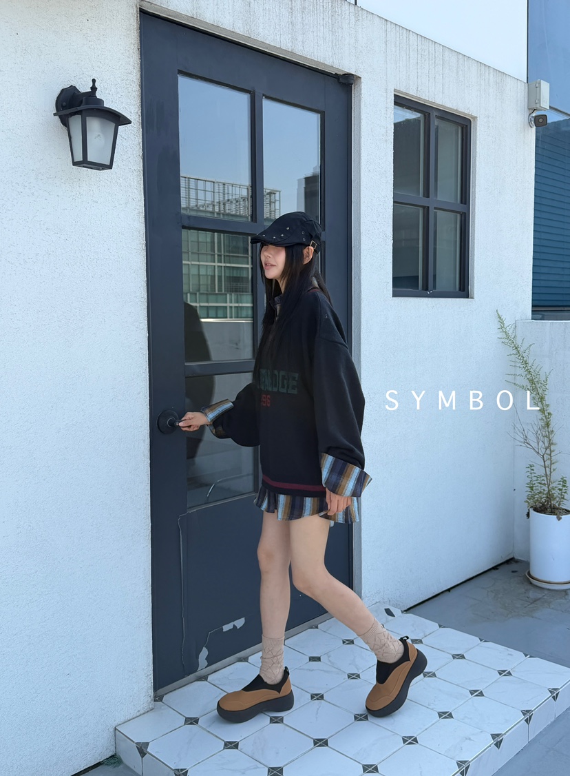 SYMBOL東大門㊣實拍女士新款25秋冬真品職業針織衫不含內搭V領SYMBOL針織衫