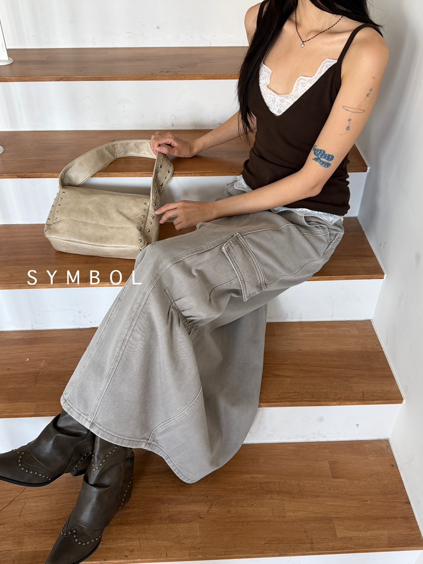 SYMBOL東大門㊣代購女裝新品推薦真品休閑人氣吊帶背心蕾絲SYMBOL吊帶/背心