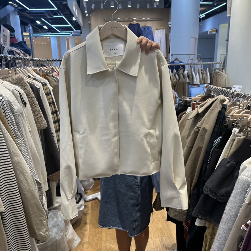 TARA東大門㊣代購女士新品熱賣人氣真品時尚職業推薦夾克皮革TARA夾克圖色1
