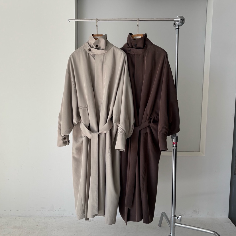 PARIS MATCH韓國直郵㊣女裝新品25秋冬真品推薦休閑長款風衣PARIS MATCH長款風衣