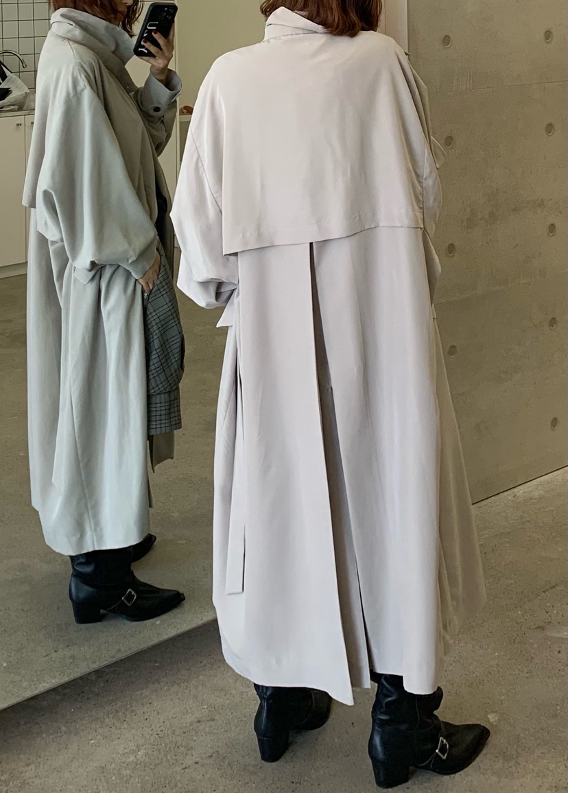 PARIS MATCH韓國直郵㊣女裝新品25秋冬真品推薦休閑長款風衣PARIS MATCH長款風衣