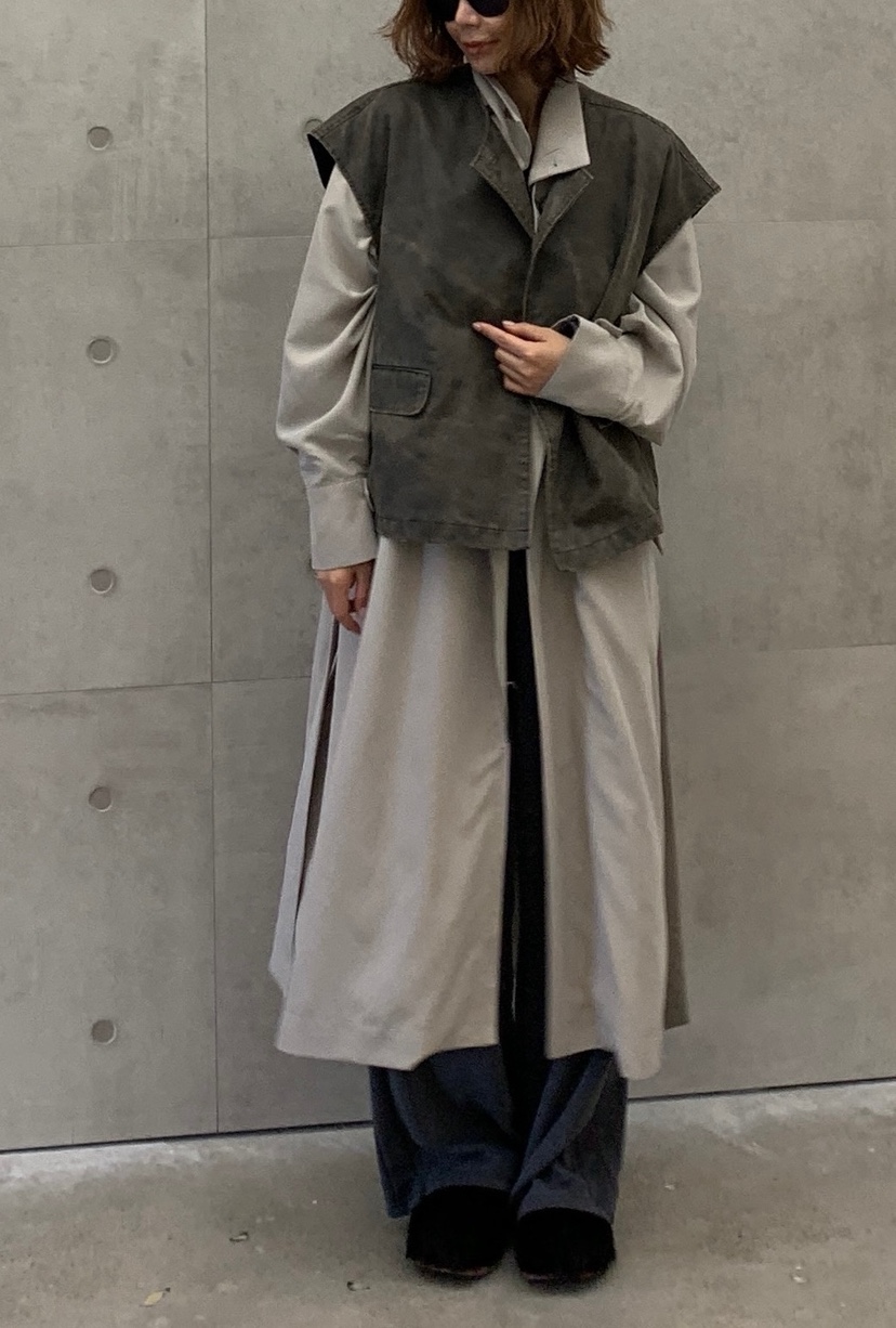 PARIS MATCH韓國直郵㊣女裝新品25秋冬真品推薦休閑長款風衣PARIS MATCH長款風衣
