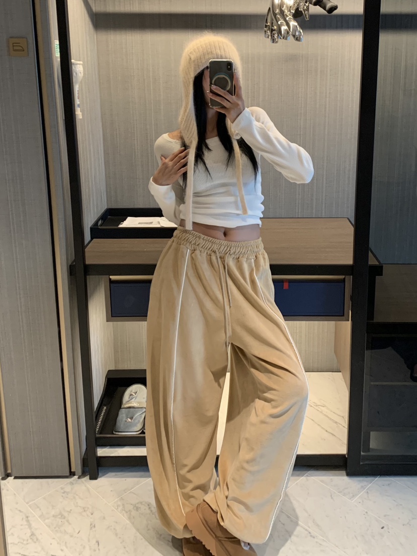 BADCALM韓國直郵㊣女士新品推薦25秋冬真品人氣時尚職業休閑褲BADCALM休閑褲