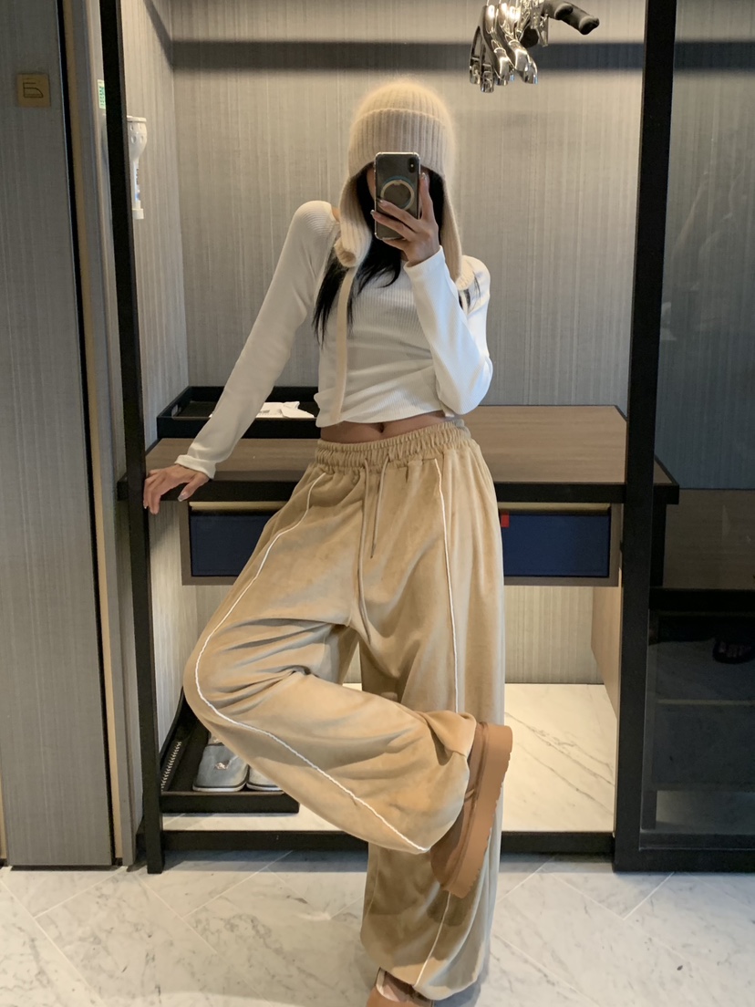 BADCALM韓國直郵㊣女士新品推薦25秋冬真品人氣時尚職業休閑褲BADCALM休閑褲