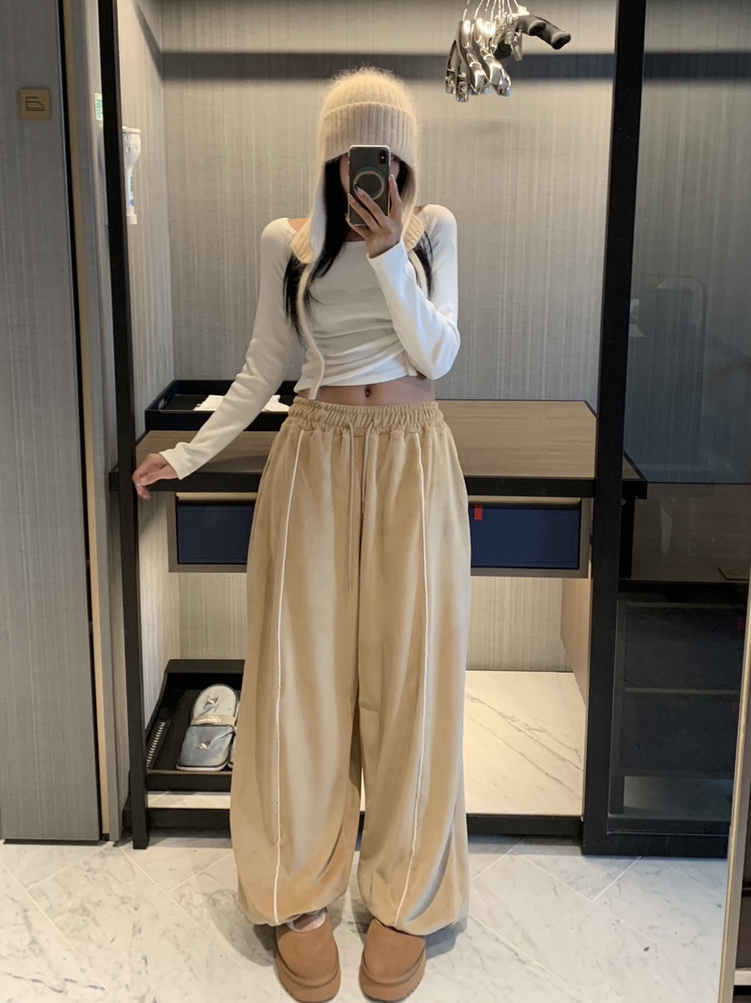 BADCALM韓國直郵㊣女士新品推薦25秋冬真品人氣時尚職業休閑褲BADCALM休閑褲