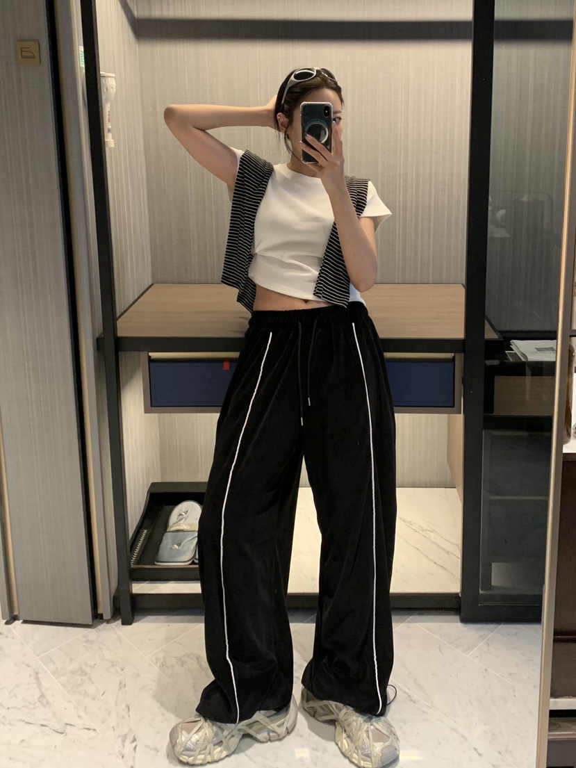 BADCALM韓國直郵㊣女士新品推薦25秋冬真品人氣時尚職業休閑褲BADCALM休閑褲