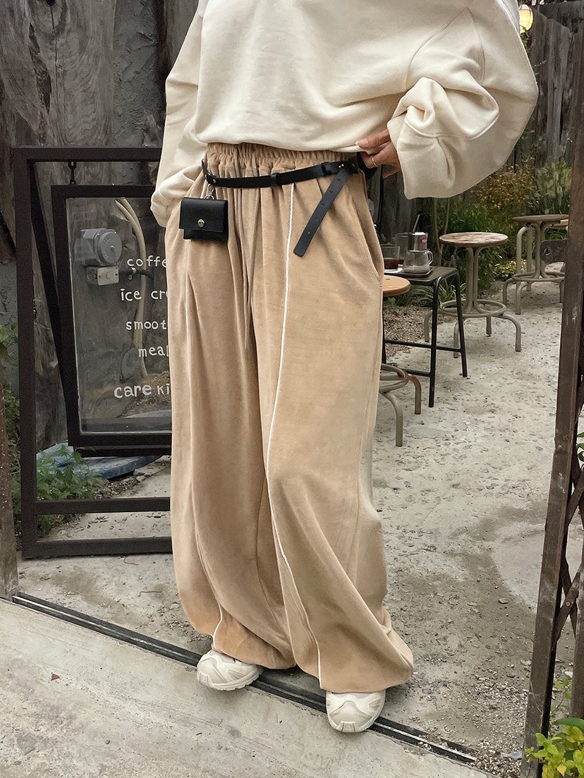 BADCALM韓國直郵㊣女士新品推薦25秋冬真品人氣時尚職業休閑褲BADCALM休閑褲