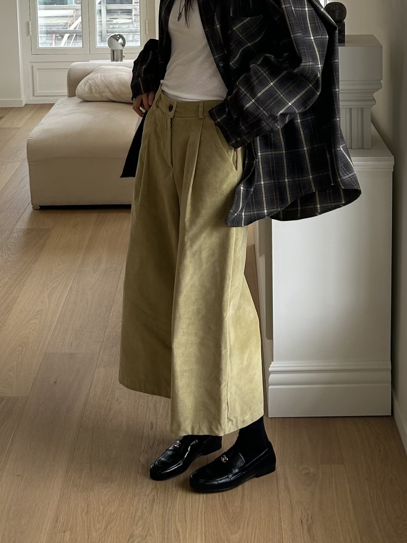 ME MO東大門㊣代購女裝新款25秋冬人氣休閑熱賣休閑褲羅紋ME MO休閑褲