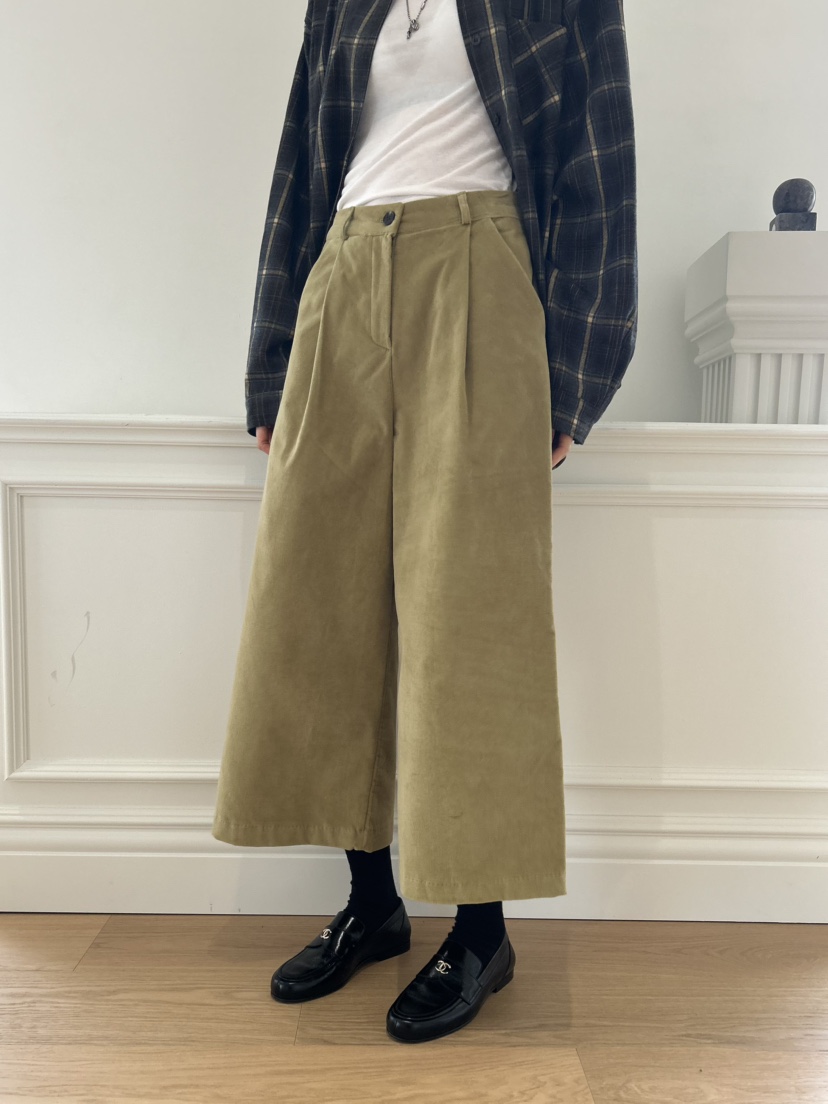 ME MO東大門㊣代購女裝新款25秋冬人氣休閑熱賣休閑褲羅紋ME MO休閑褲圖色1