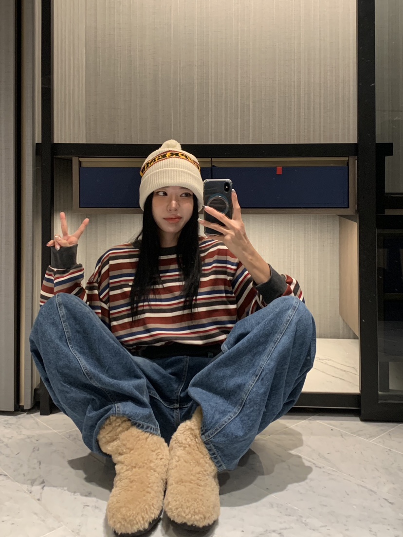 BADCALM韓國直郵㊣女士新品熱賣真品推薦時尚人氣休閑職業衛衣BADCALM衛衣