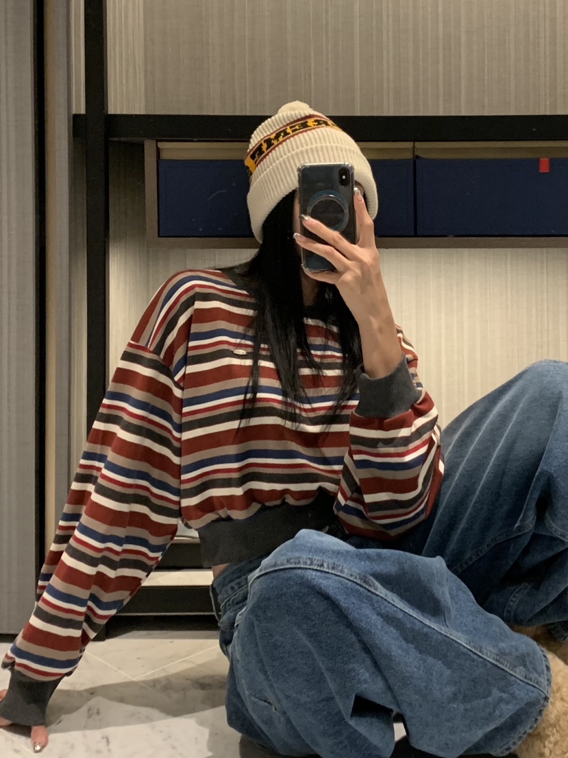 BADCALM韓國直郵㊣女士新品熱賣真品推薦時尚人氣休閑職業衛衣BADCALM衛衣