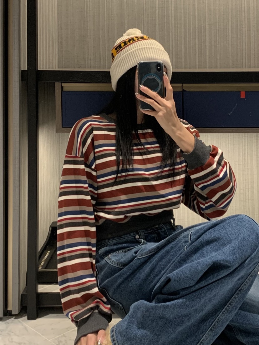 BADCALM韓國直郵㊣女士新品熱賣真品推薦時尚人氣休閑職業衛衣BADCALM衛衣