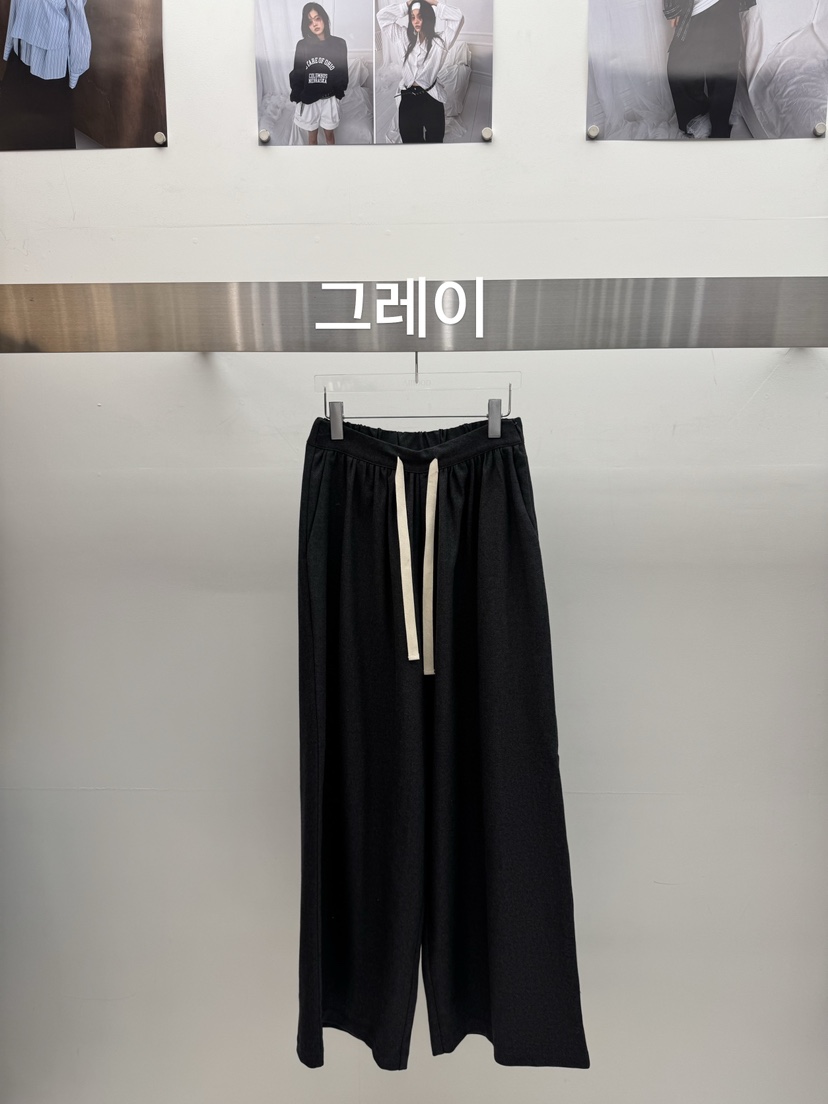 AMOOD東大門㊣直郵女裝新品真品25秋冬休閑職業熱賣時尚休閑褲AMOOD休閑褲圖色1灰色