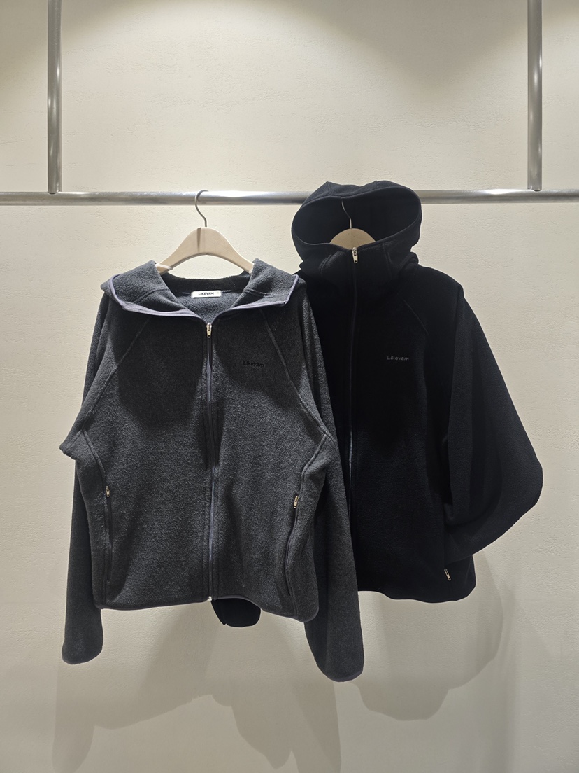 LIKEVAM東大門㊣代購女裝新款熱賣人氣夾克不含內搭羊毛拉鏈LIKEVAM夾克