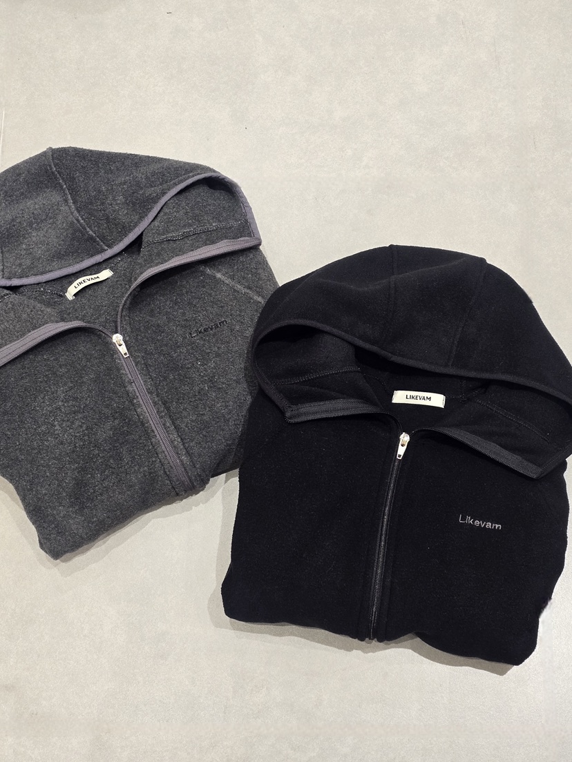 LIKEVAM東大門㊣代購女裝新款熱賣人氣夾克不含內搭羊毛拉鏈LIKEVAM夾克