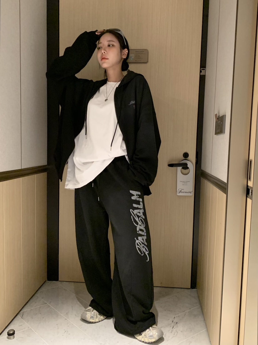 BADCALM東大門㊣代購女士新款25秋冬人氣職業休閑真品休閑褲BADCALM休閑褲
