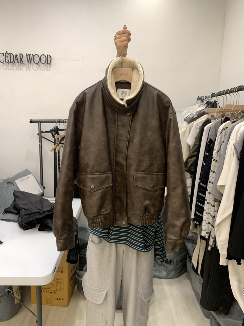 CEDARWOOD韓國代購㊣女裝新品人氣休閑熱賣時尚職業夾克水洗CEDAR WOOD夾克圖色2