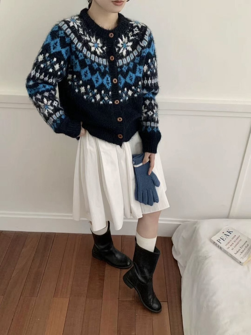 FRILL-T東大門㊣代購女士新款休閑人氣熱賣推薦職業針織衫FRILL-T針織衫圖色2