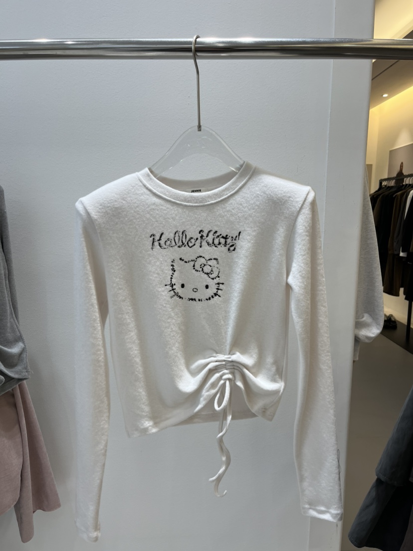 JENNIE韓國直郵㊣女裝新品休閑真品職業25秋冬人氣推薦長袖T恤JENNIE/VENEFIT長袖T恤圖色1