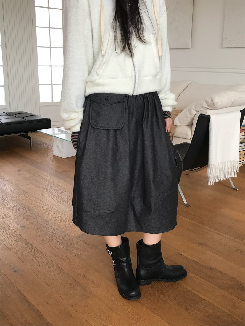 ESCHER東大門㊣代購女裝新款熱賣人氣職業半身裙中短裙含腰繩ESCHER半身裙/中短裙