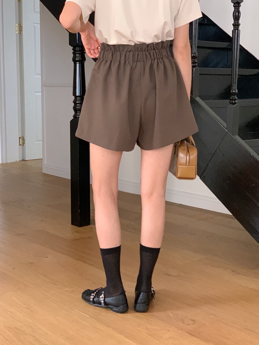 RE:FRESH-L東大門㊣代購女裝新品職業推薦真品休閑短褲含腰帶RE:FRESH短褲
