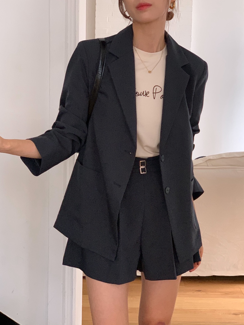 RE:FRESH-L東大門㊣代購女裝新品職業推薦真品休閑短褲含腰帶RE:FRESH短褲
