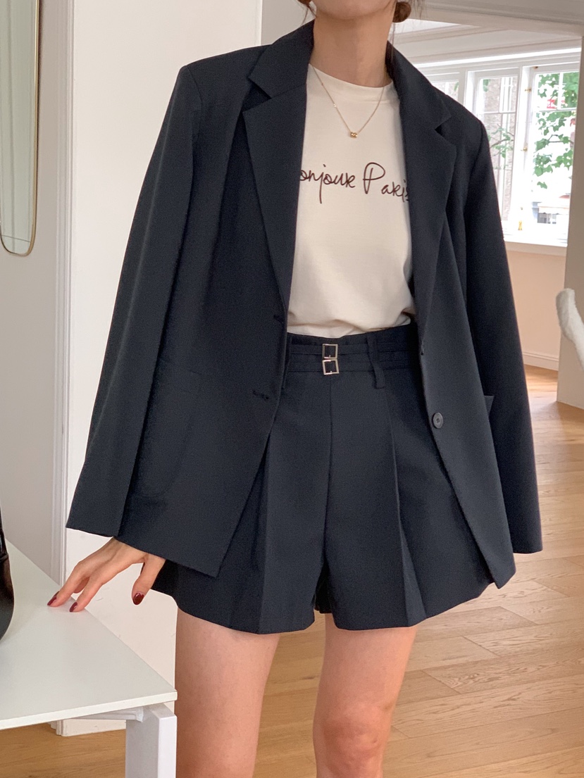 RE:FRESH-L東大門㊣代購女裝新品職業推薦真品休閑短褲含腰帶RE:FRESH短褲