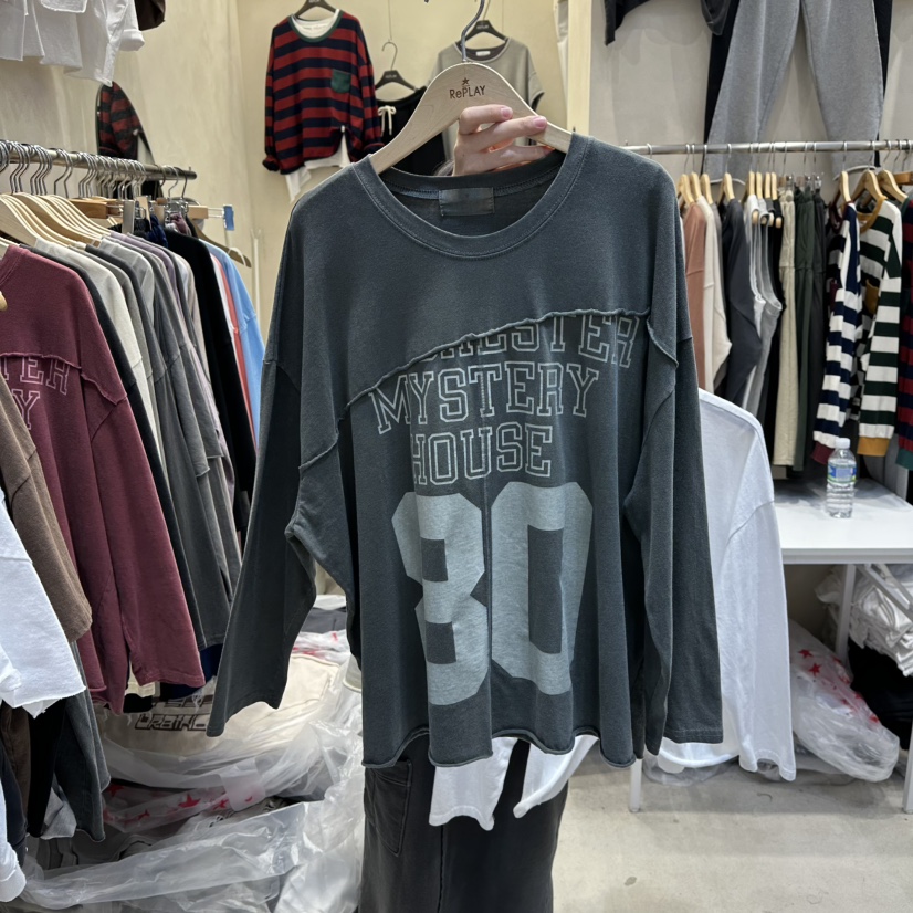 REPLAY東大門㊣實拍女裝新品熱賣推薦人氣真品休閑時尚長袖T恤REPLAY長袖T恤圖色2墨綠色