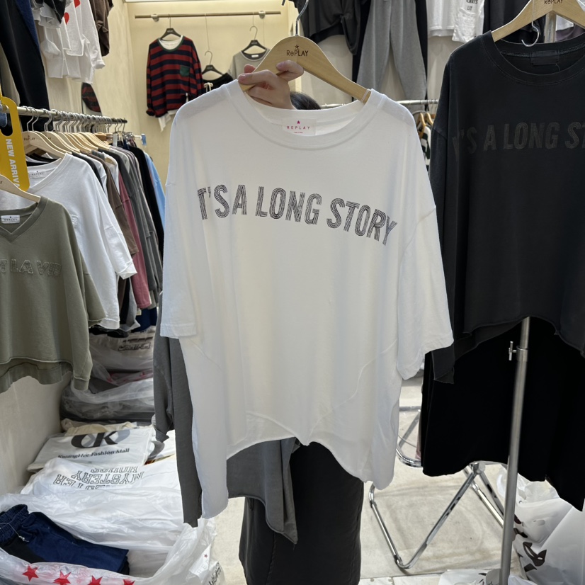 REPLAY韓國代購㊣女裝新品人氣真品時尚推薦25秋冬職業休閑T恤REPLAYT恤圖色1